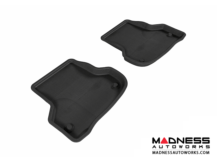 Audi A3 Floor Mats (Set of 2) - Rear - Black by 3D MAXpider (2006-2013)